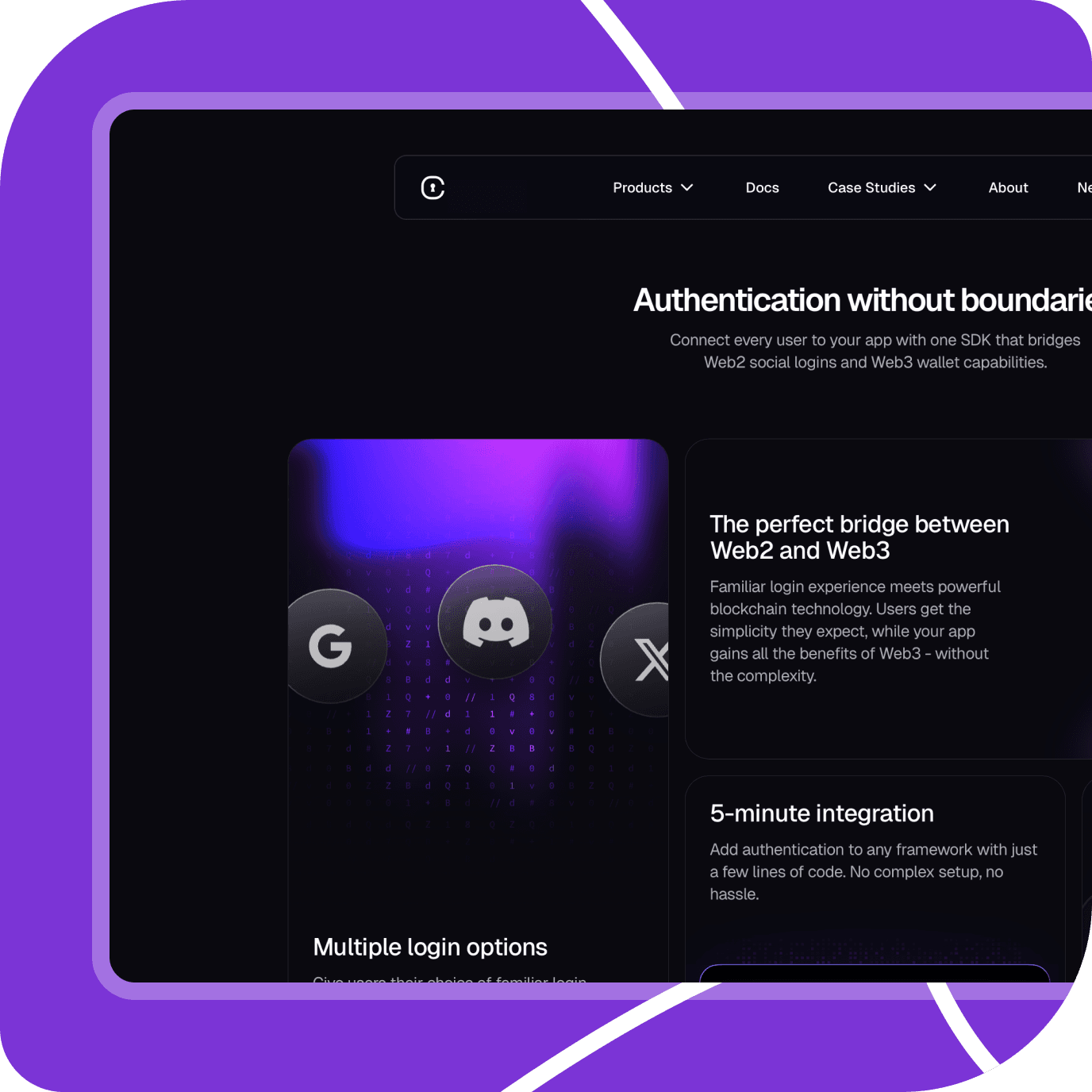 Users can create and manage blockchain-based identities