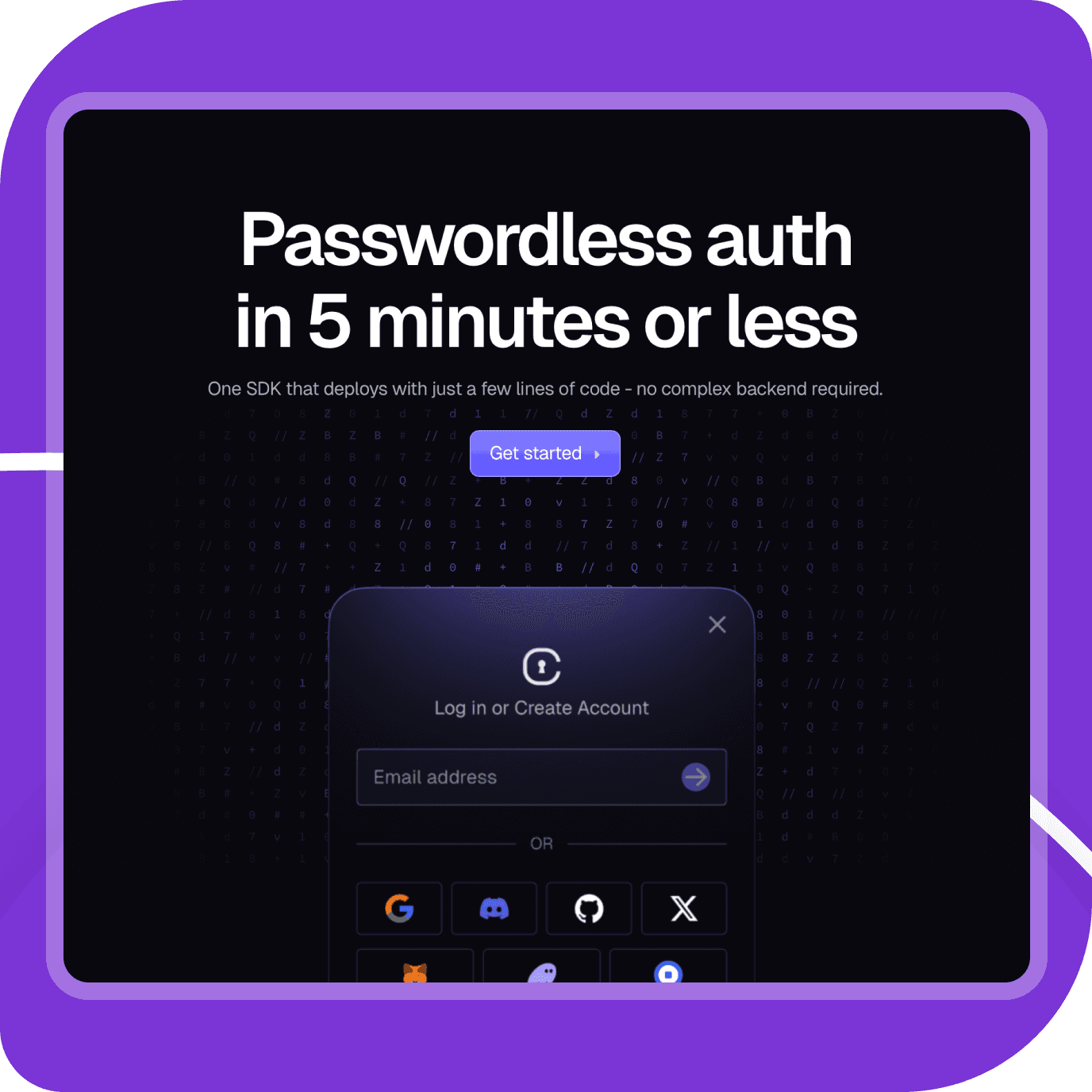 dApps and third-party applications can verify identities securely